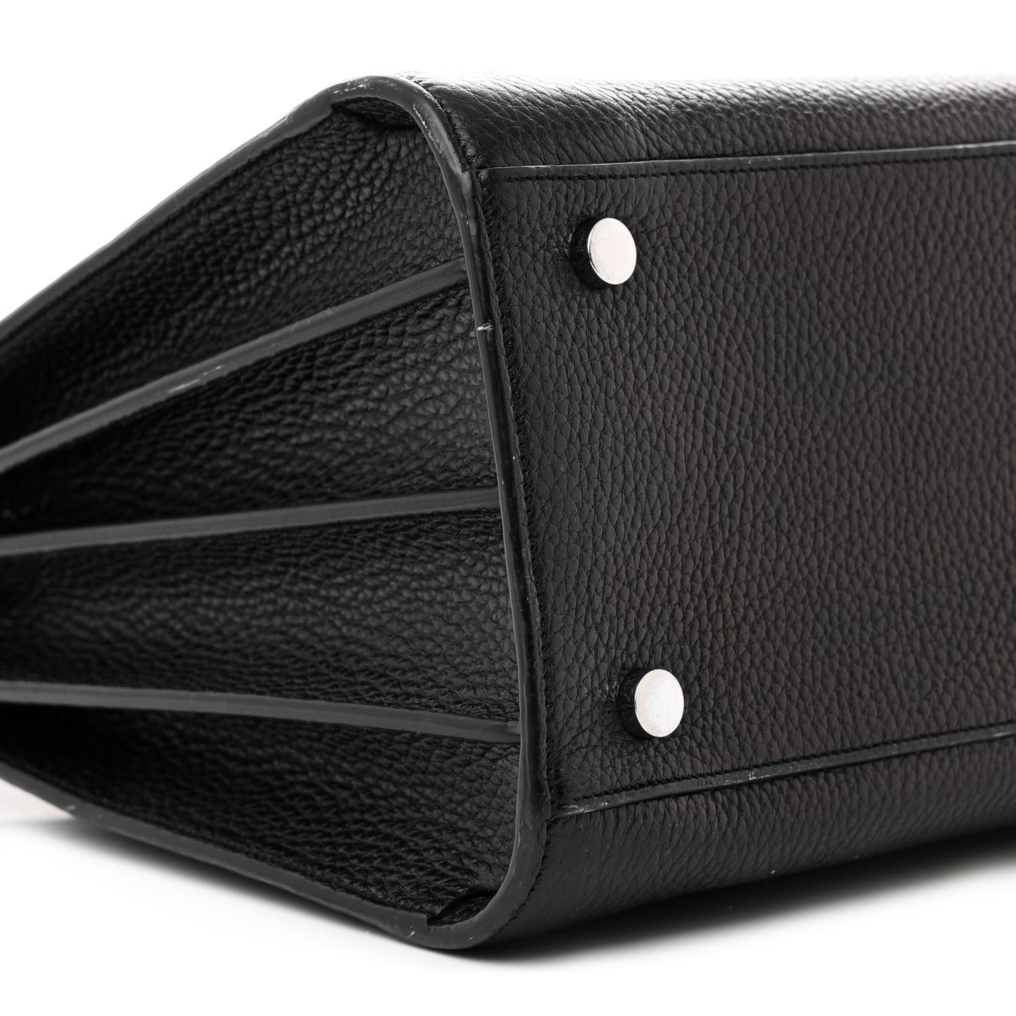 Grained Calfskin Small Sac De Jour Black