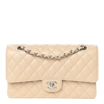Chanel Caviar Quilted Medium Double Flap Beige Clair 1 of 11