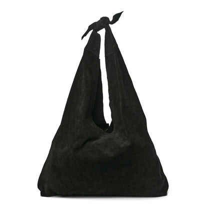 The Row Suede Bindle Bag Black 1 of 9