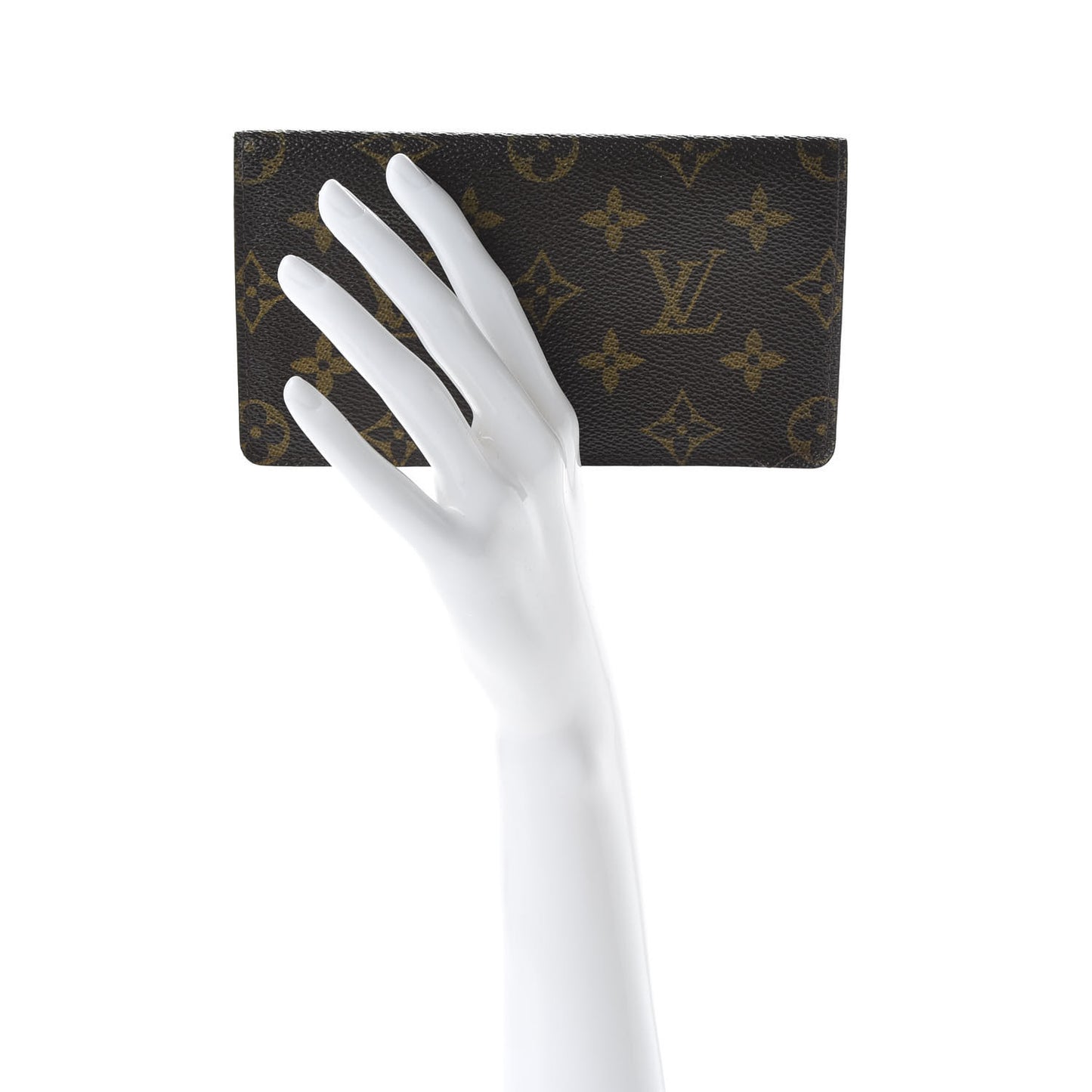 Monogram Simple Checkbook Holder Wallet Cover