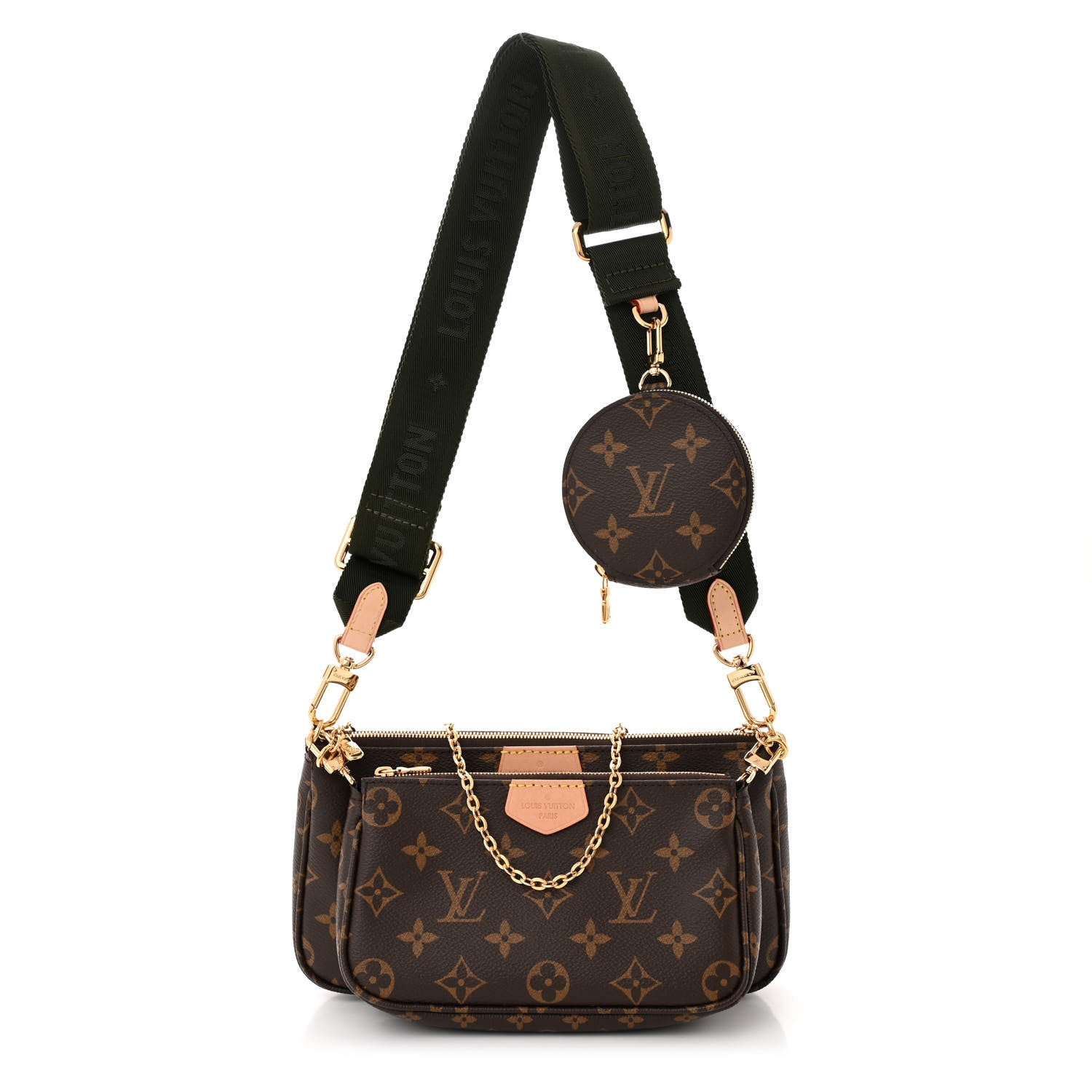 Louis Vuitton Monogram Multi Pochette Accessories Kaki 1 of 10