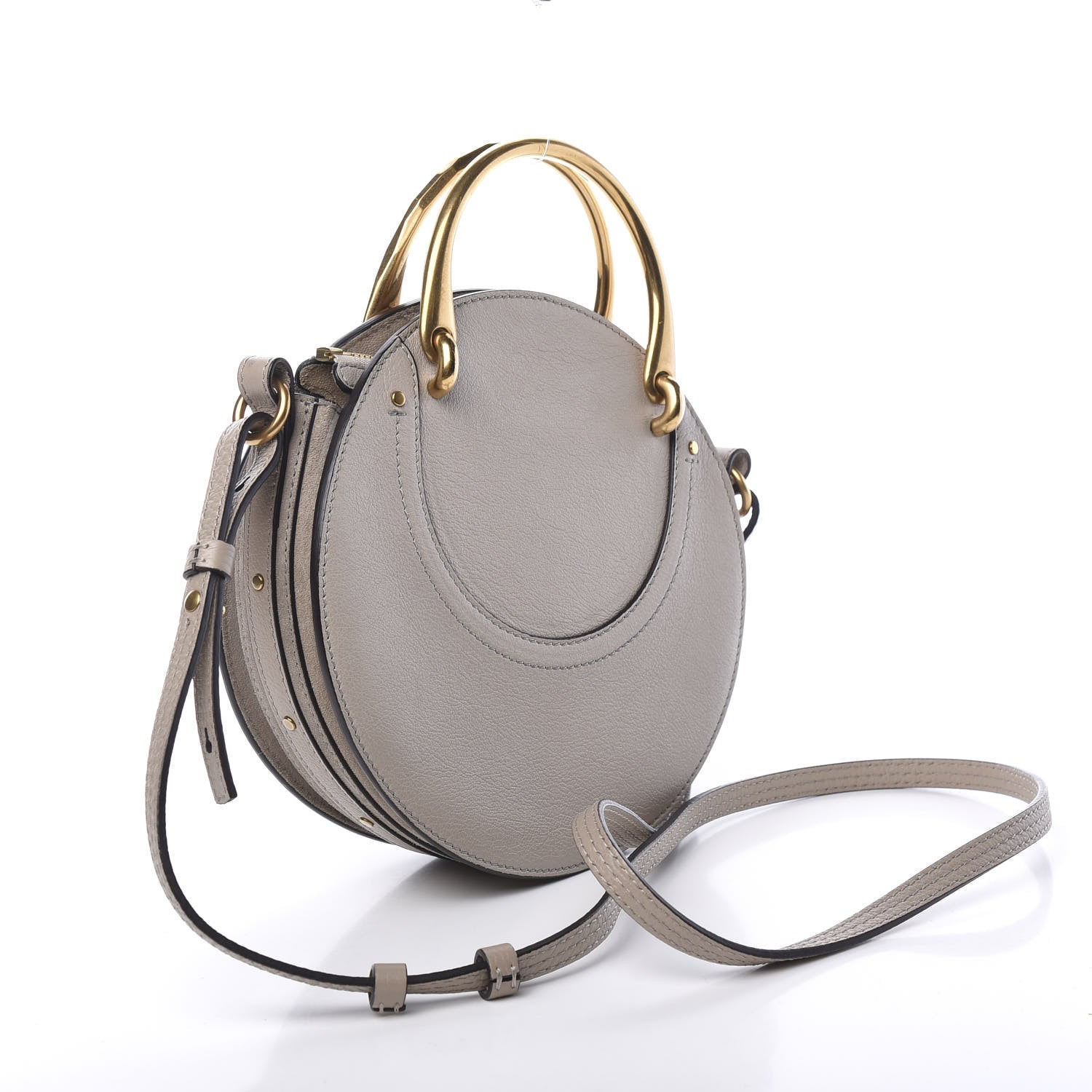 Chloe Calfskin Suede Small Pixie Bag Motty Grey 2 of 10