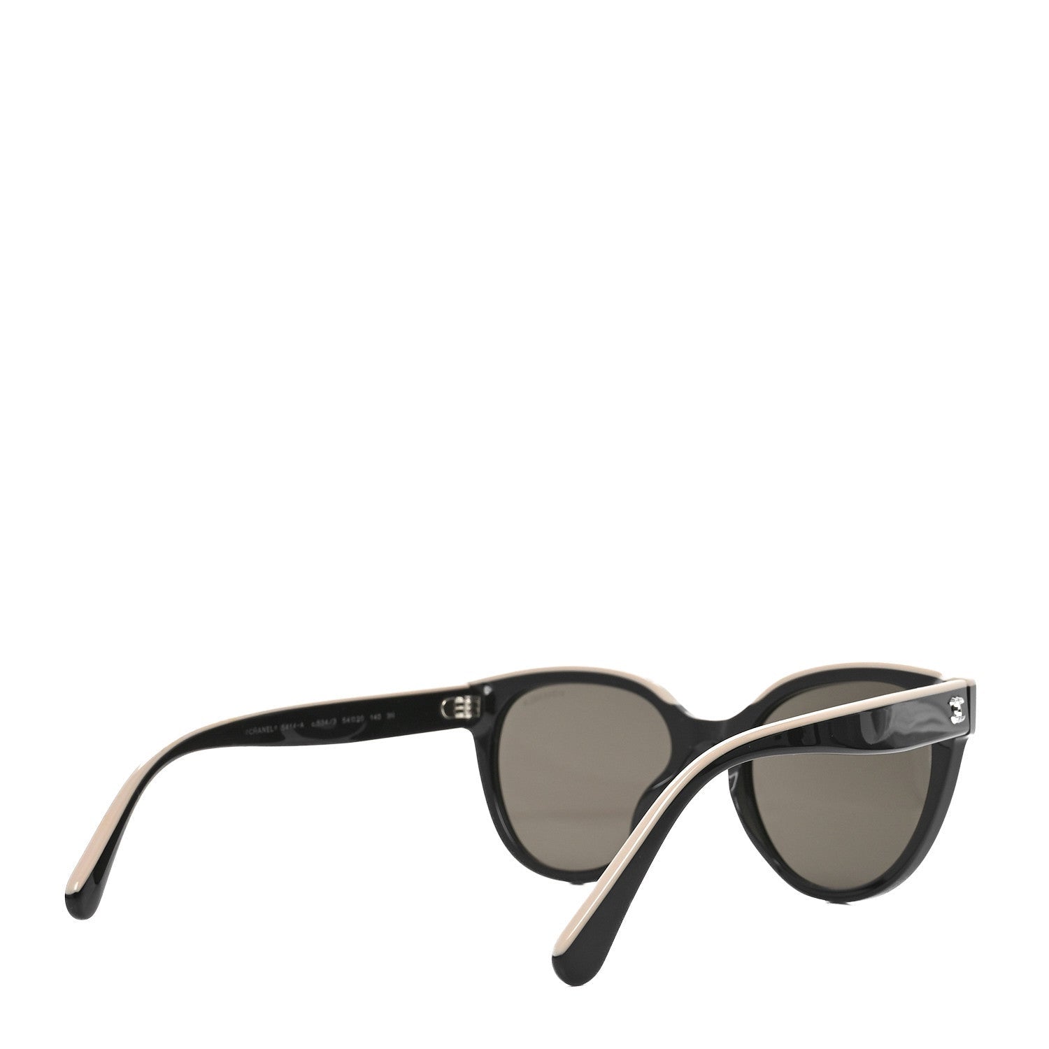 Chanel Acetate CC Butterfly Sunglasses 5414-A Black Beige 4 of 7