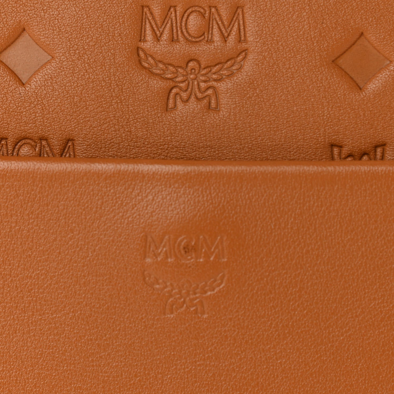 MCM Calfskin Ottomar Essential Crossbody Bag Cognac 9 of 10