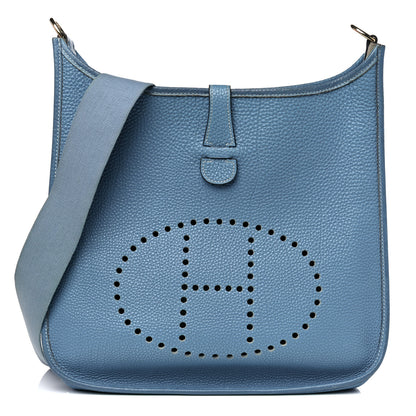 Hermes Togo Evelyne GM Blue Jean 1 of 21