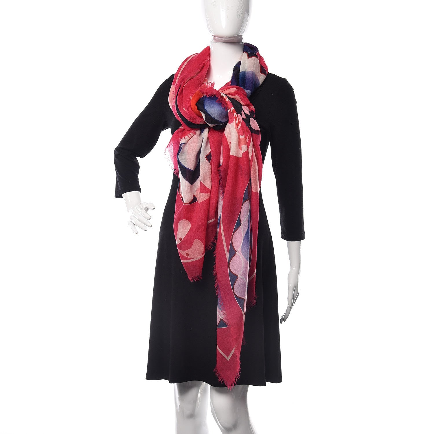 Chanel Cashmere Flower Scarf Pink 2 of 6