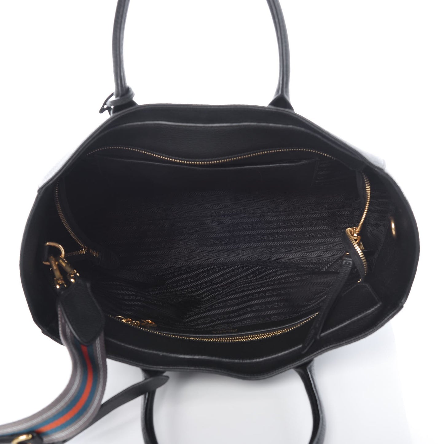 Vitello Daino Tote Black