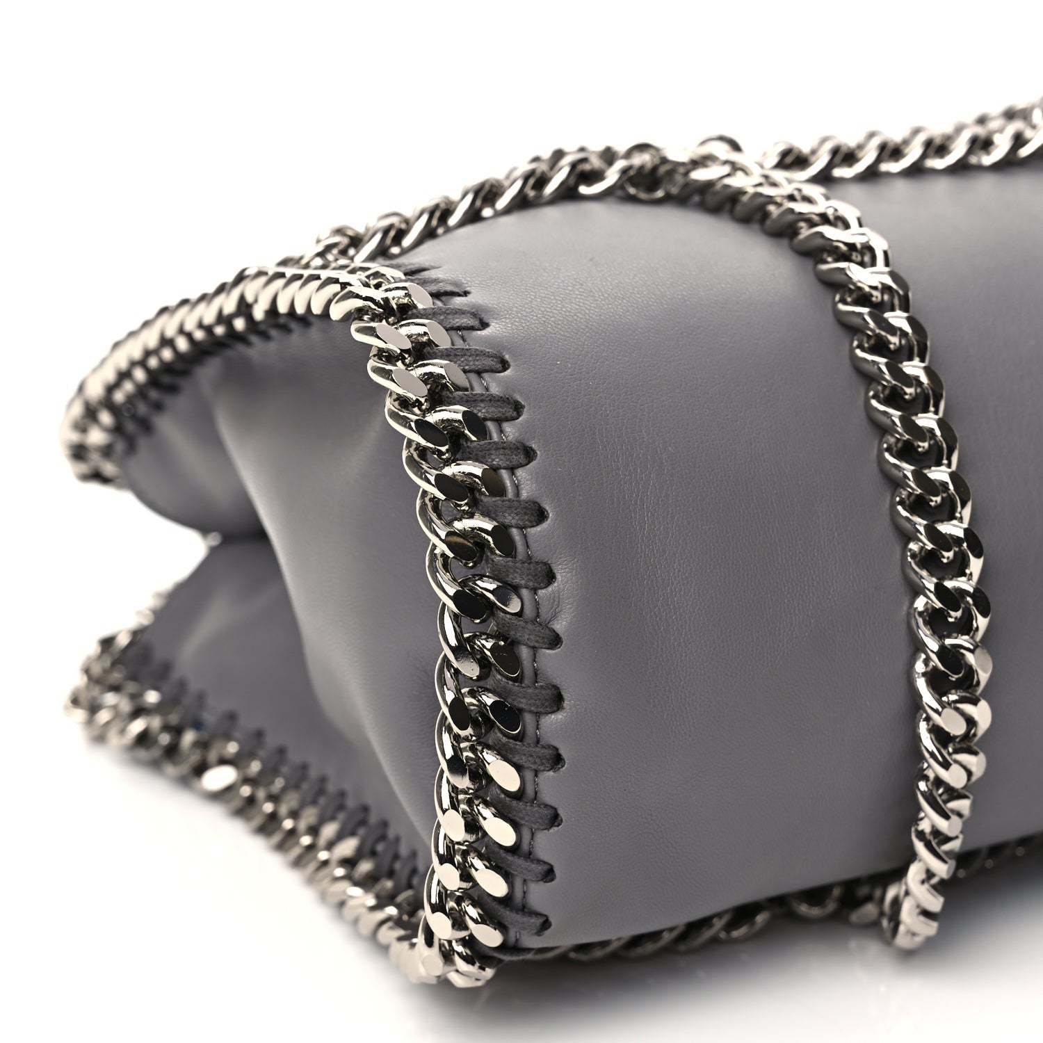Stella McCartney Eco Alter Nappa Mini Falabella Chain Cage Tote Grey 8 of 9