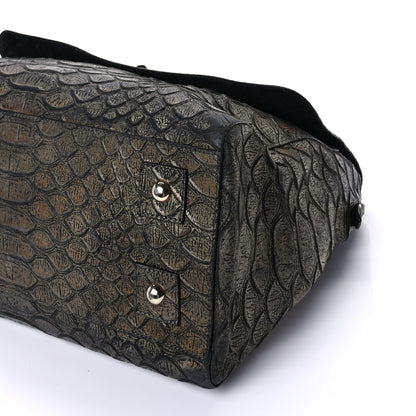 Mulberry Metallic Snake Print Medium Del Rey Satchel Gold 8 of 8