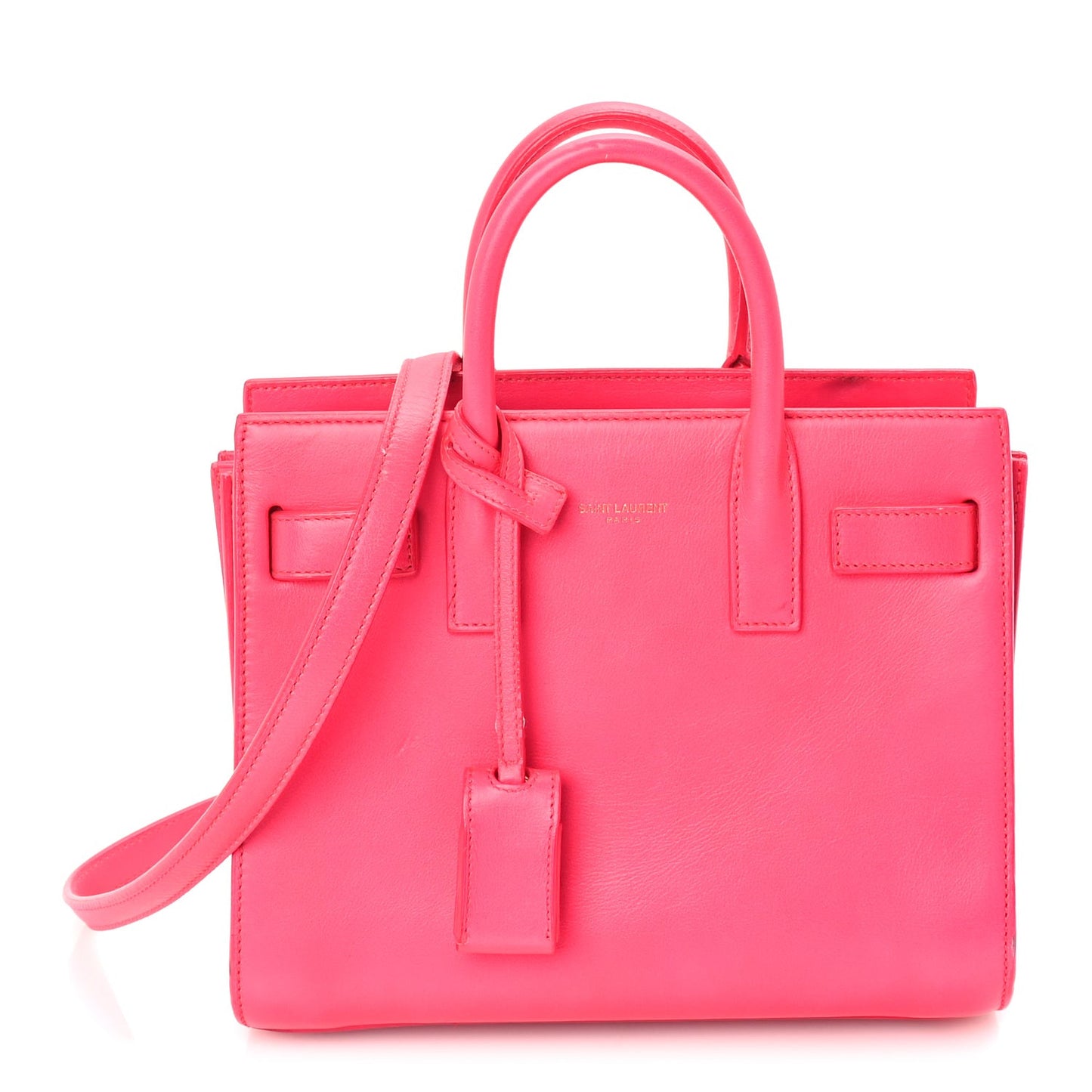 Calfskin Nano Sac De Jour Lipstick Fuchsia