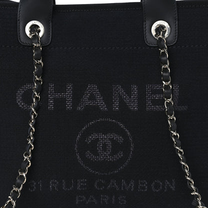 Chanel Mixed Fibers Small Deauville Tote Black 4 of 6