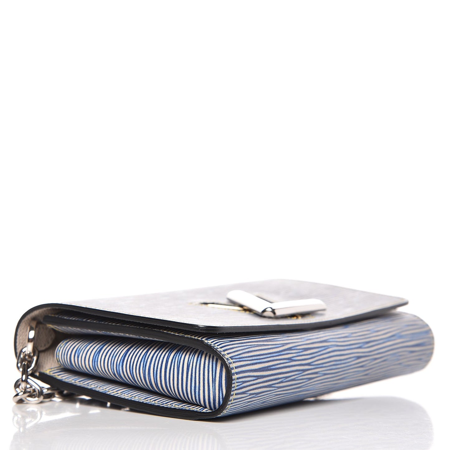Epi Twist Chain Wallet Denim Light