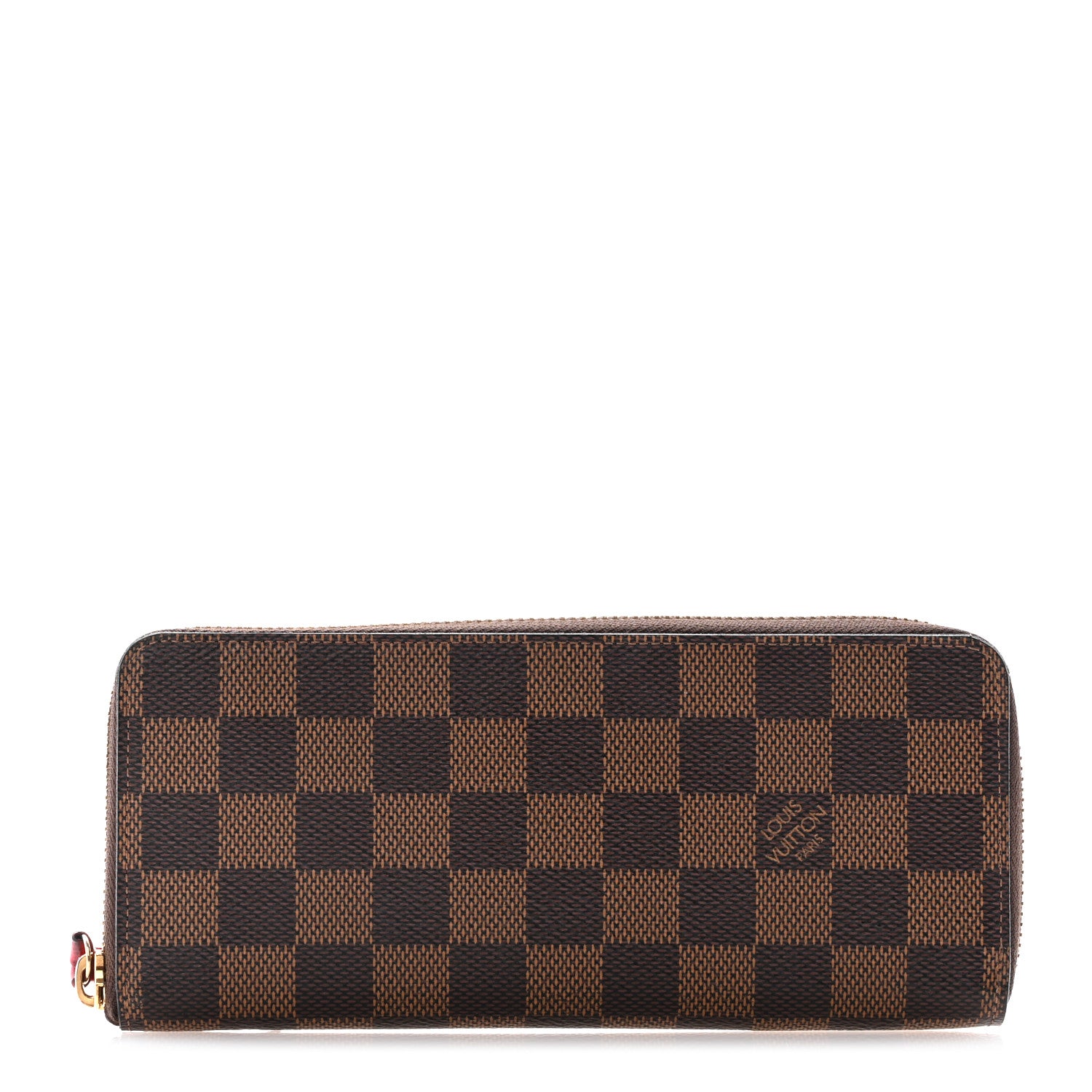 Louis Vuitton Damier Ebene Clemence Wallet Cherry 1 of 8