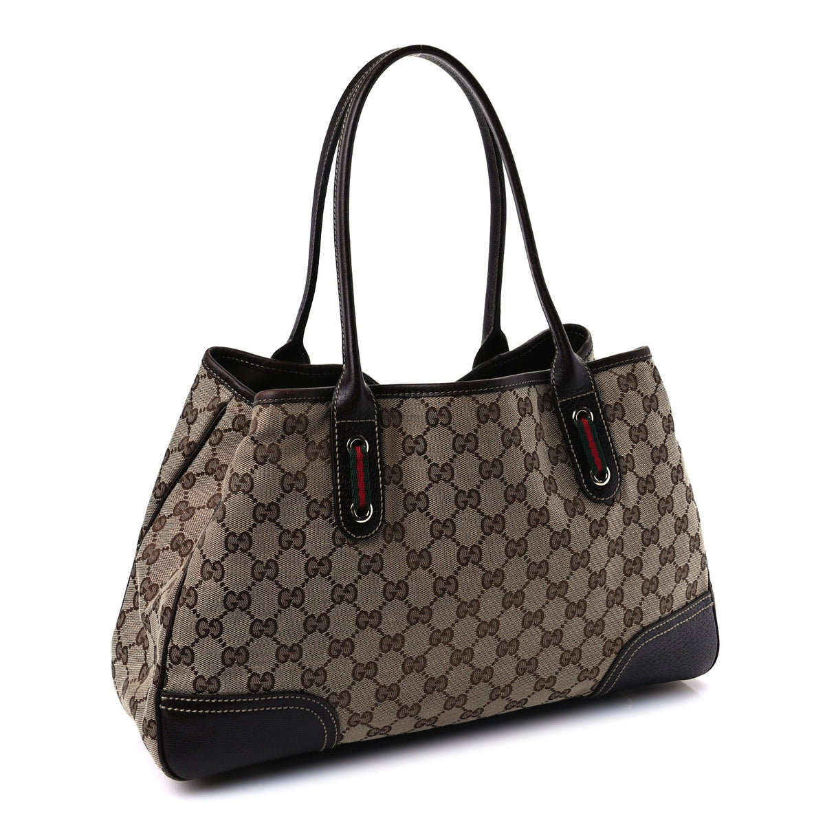 Gucci Monogram Medium Princy Tote  Dark Brown 2 of 8