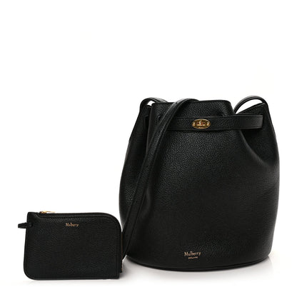 Mulberry Small Classic Grain Calfskin Small Abbey Bucket Bag Black 1 of 8