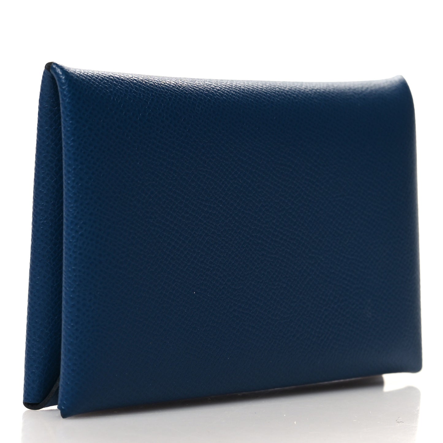 Epsom Calvi Card Case Bleu Saphir