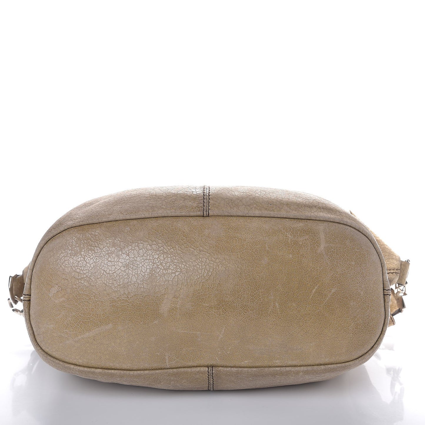 Crackled Calfskin Medium Nightingale Beige