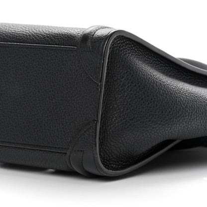 Celine Drummed Calfskin Nano Luggage Black 10 of 18
