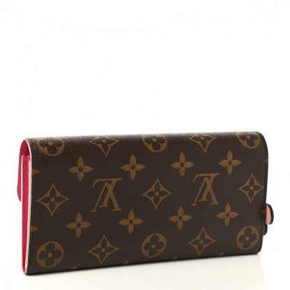 Louis Vuitton Monogram Bloom Flower Emilie Wallet Fuchsia 3 of 9