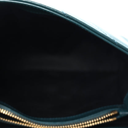 Saint Laurent Calfskin Y Quilted Monogram Small Loulou Chain Satchel Sea Turquoise 5 of 7