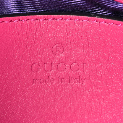 Gucci Nylon Calfskin Enamel GG Matelasse Chain Handbag  Lovely 5 of 8