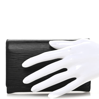 Louis Vuitton Epi Porte-Monnaie Billets Tresor Wallet Black 2 of 11