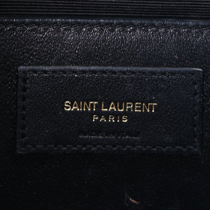 Saint Laurent Grain De Poudre Medium Classic Monogram Kate Satchel Black 5 of 7