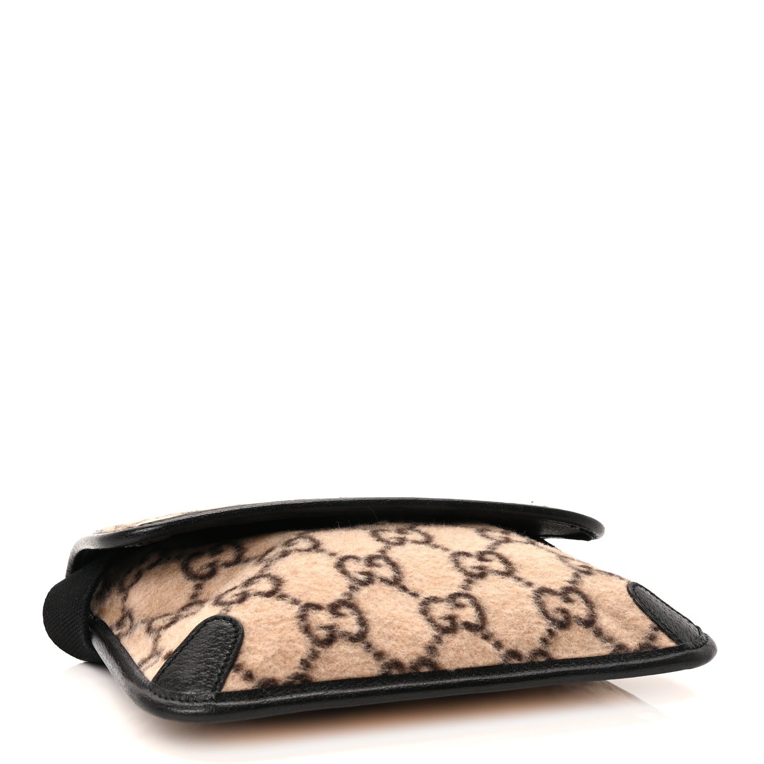 Gucci Covered Wool GG Monogram Slim Belt Bag  Beige 3 of 9