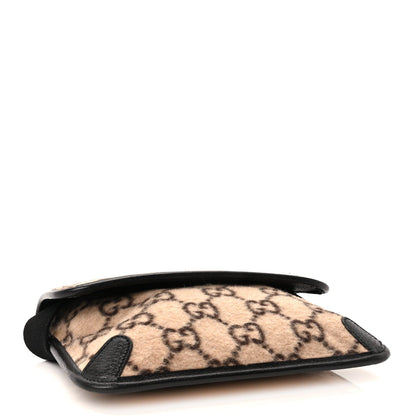 Gucci Covered Wool GG Monogram Slim Belt Bag  Beige 3 of 9