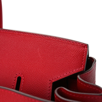Hermes Epsom Birkin 35  Rouge Casaque 8 of 10
