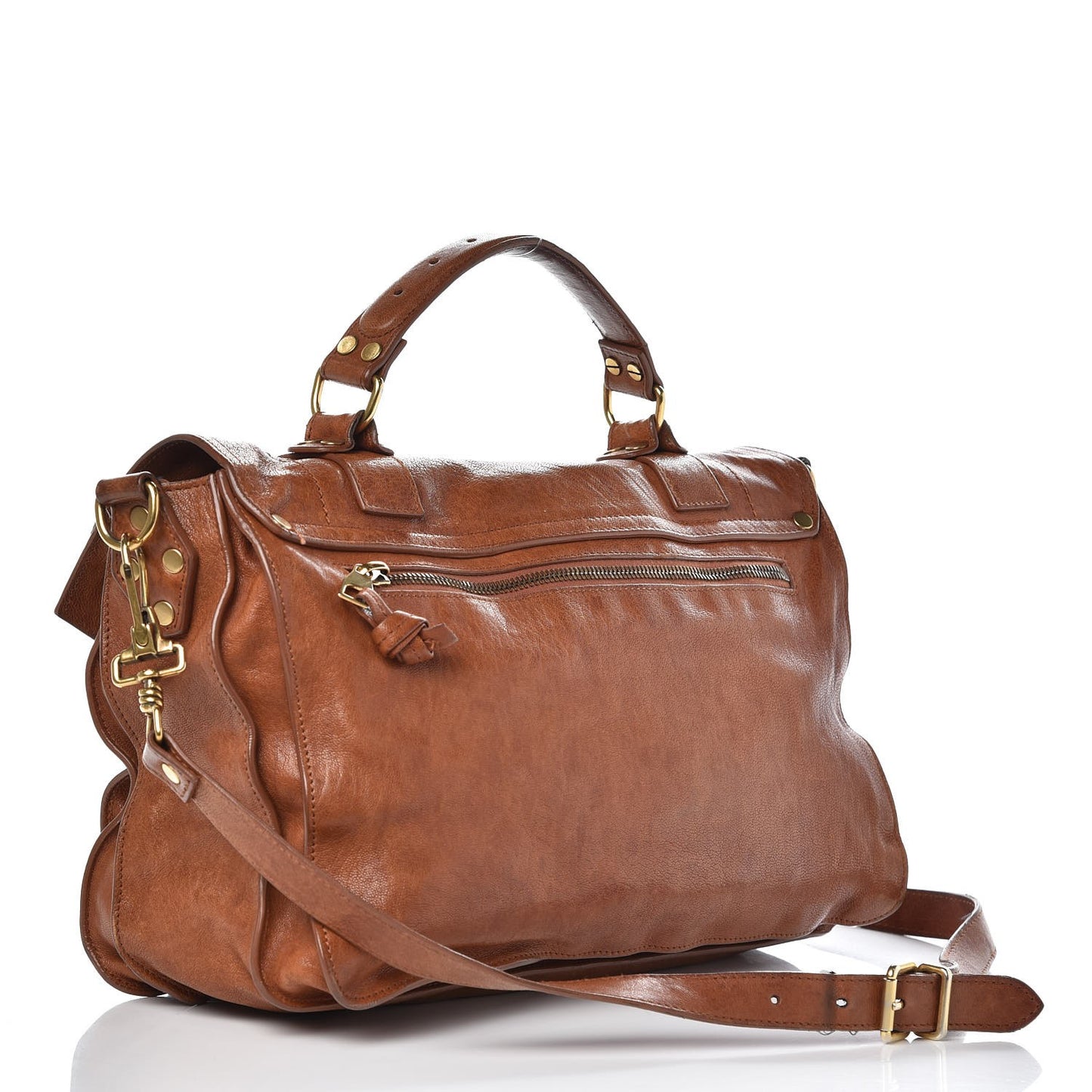 Lambskin Medium PS1 Satchel Saddle