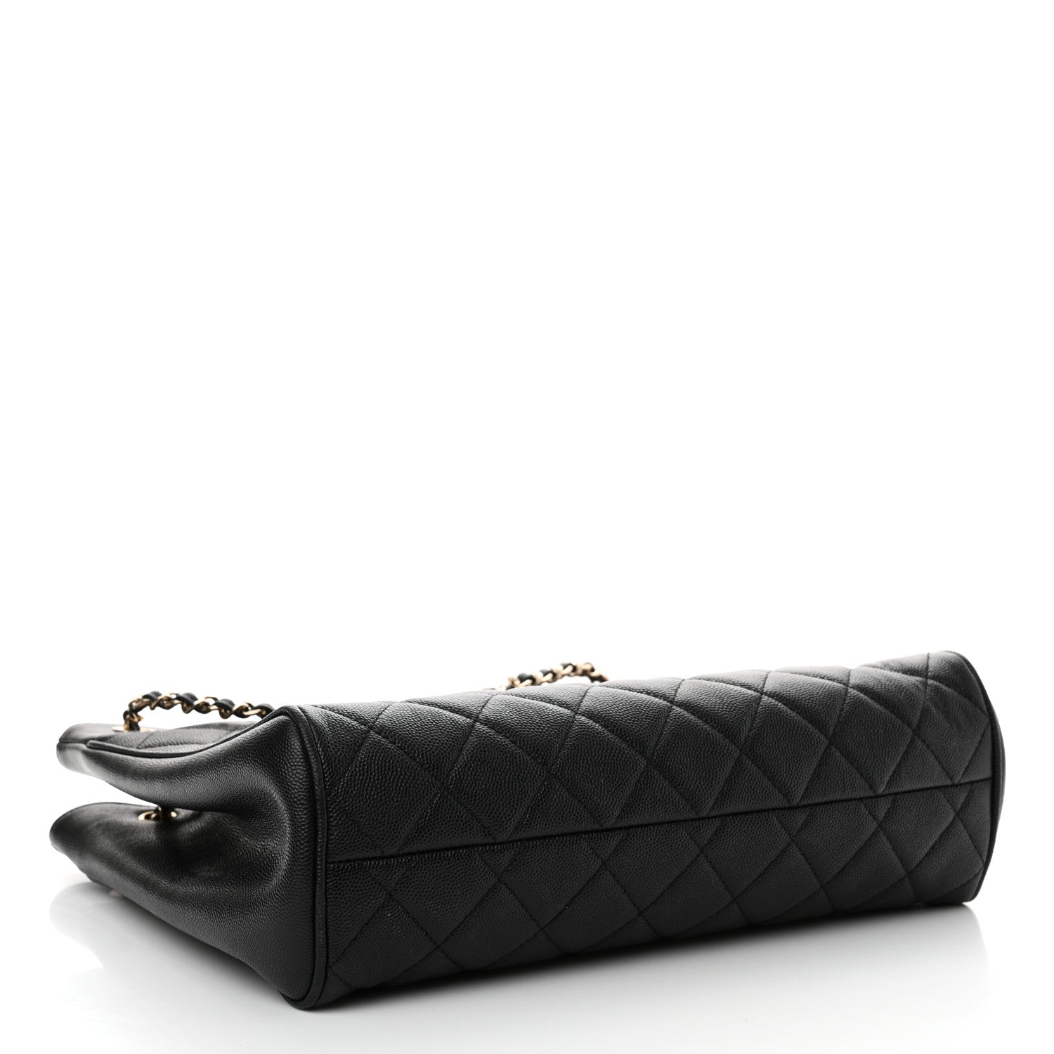 Chanel Caviar Quilted In Out Flap Shopping Tote Black 5 of 12
