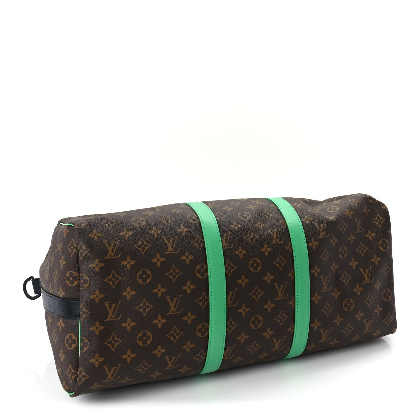 Monogram Macassar Keepall Bandouliere 50 Minty Green