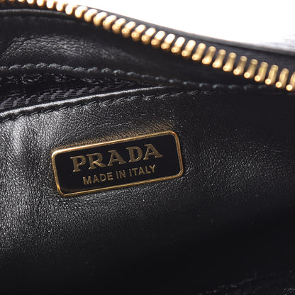 Prada Nappa Zippers Bow Clutch Black 6 of 9