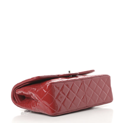 Chanel Patent Quilted Jumbo Double Flap Red 4 of 15