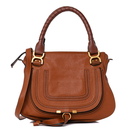 Chloe Calfskin Medium Marcie Satchel Tan 1 of 10