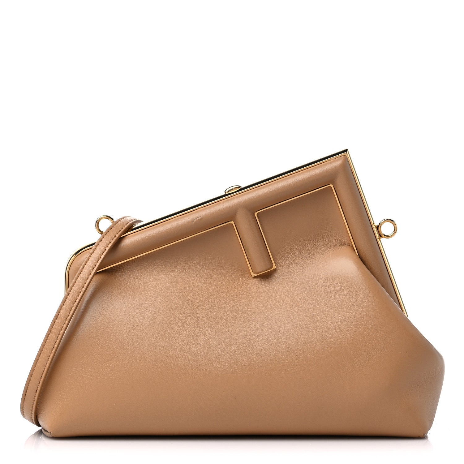Fendi Shiny Nappa Small Fendi First Sand 1 of 15
