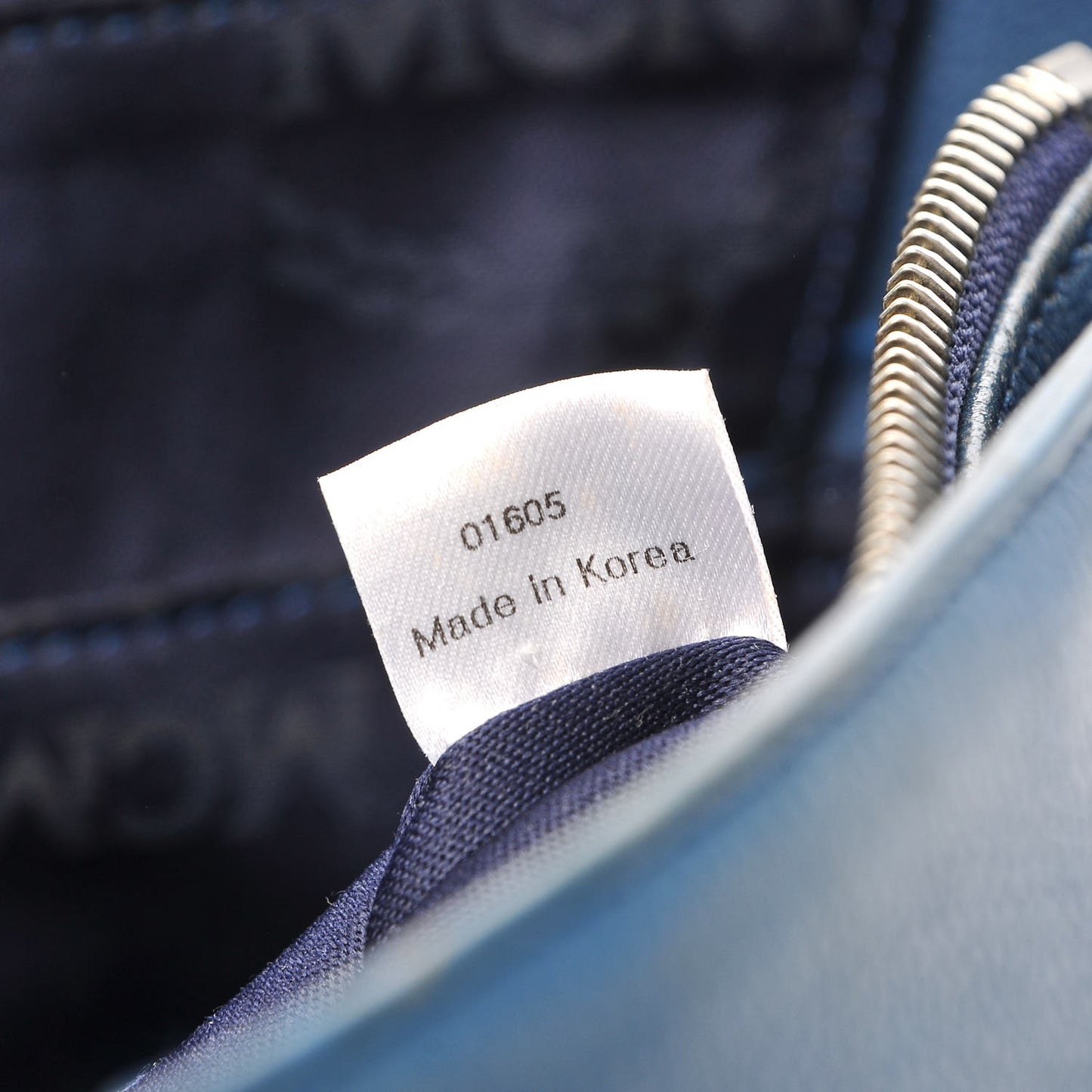 Calfskin Studded Tote Bag Blue