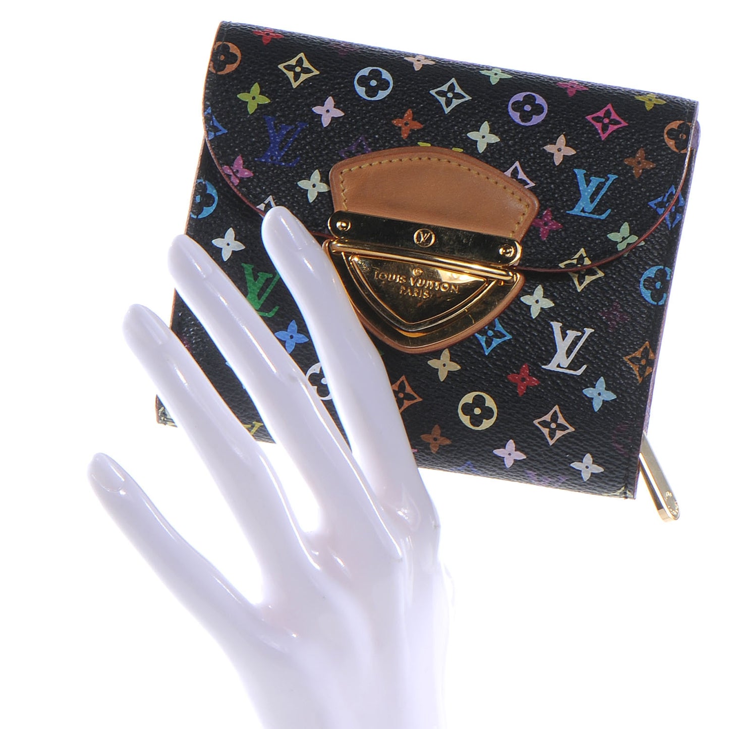 Monogram Multicolor Joey Wallet Black Violet