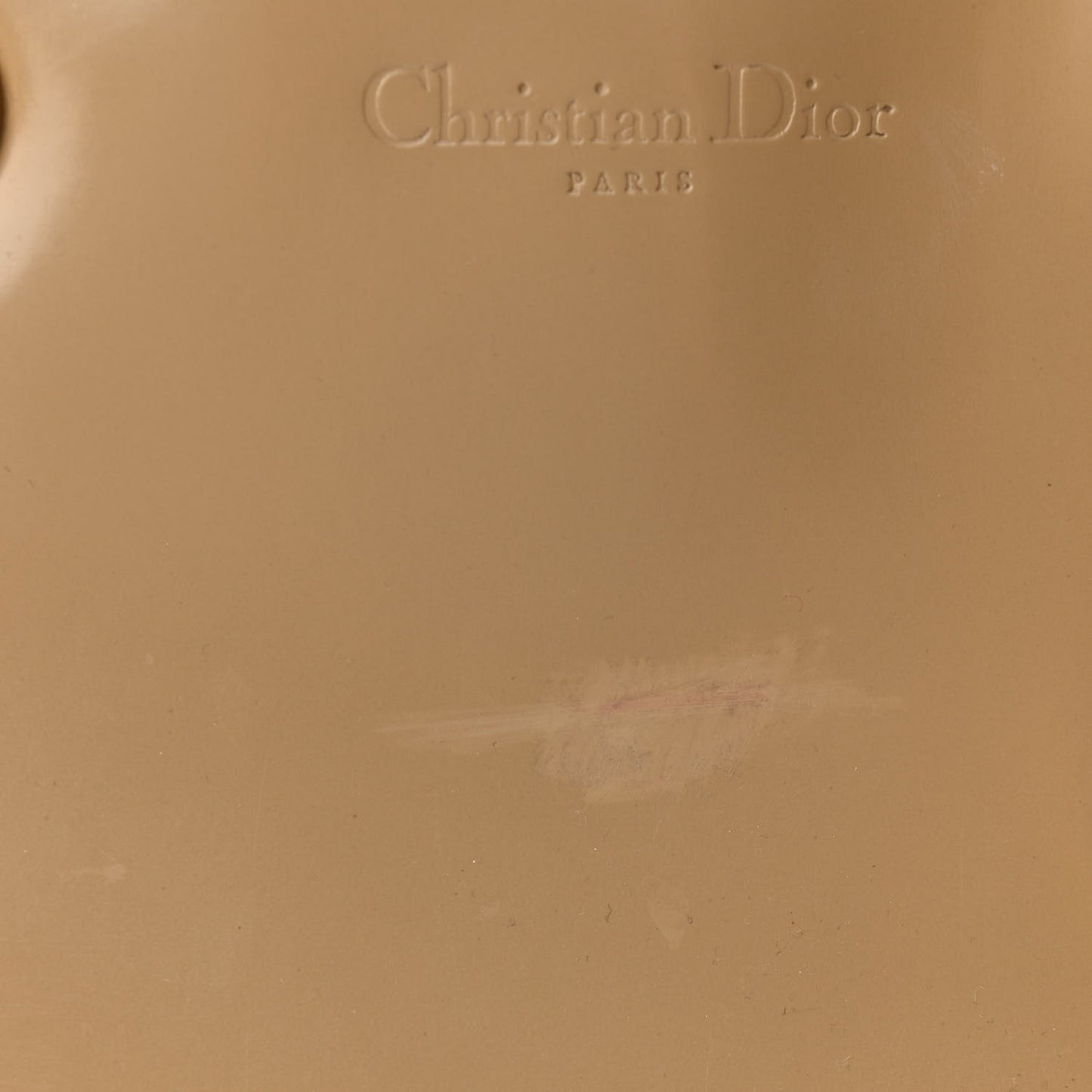 Patent Large Lady Dior Beige