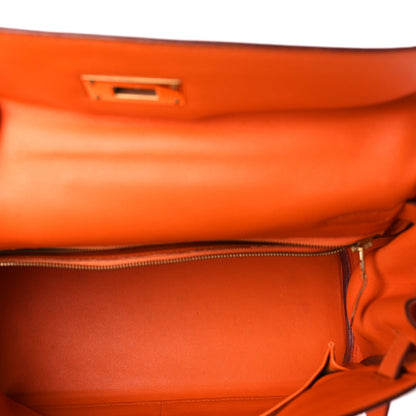 Hermes Swift Kelly Retourne 28 Orange 4 of 9