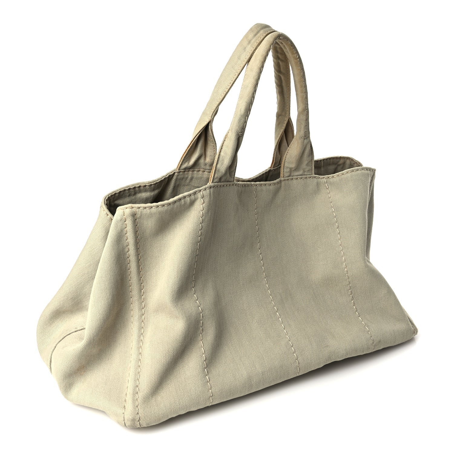 Prada Canvas Canapa Logo Tote Corda 2 of 8