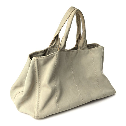 Prada Canvas Canapa Logo Tote Corda 2 of 8