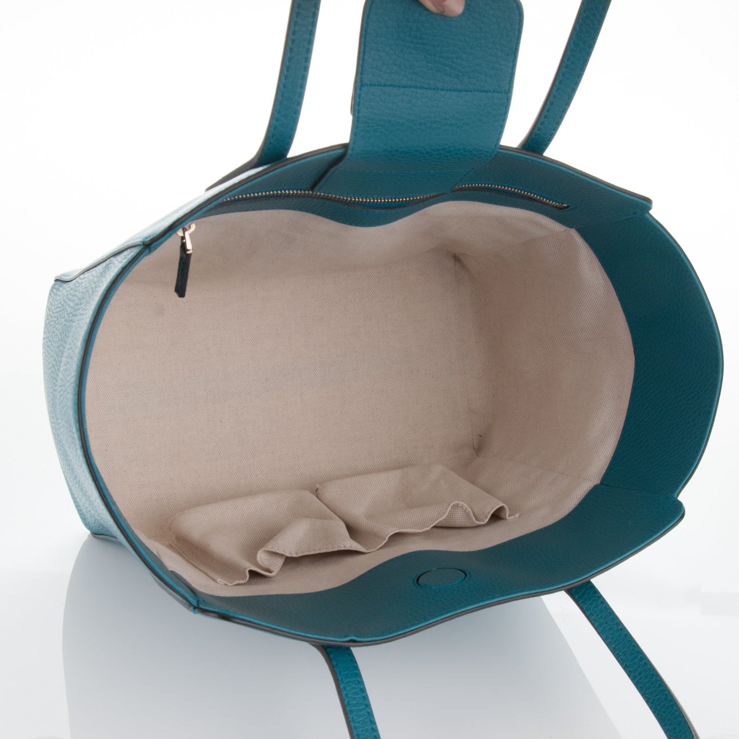 Dollar Calfskin Small Swing Tote Deep Cobalt