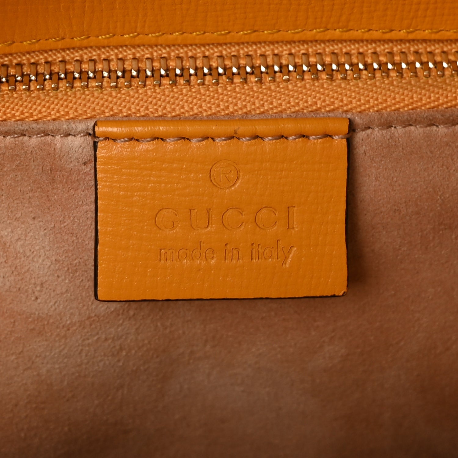 Gucci Textured Calfskin Horsebit 1955 Shoulder Bag  Yellow 5 of 8