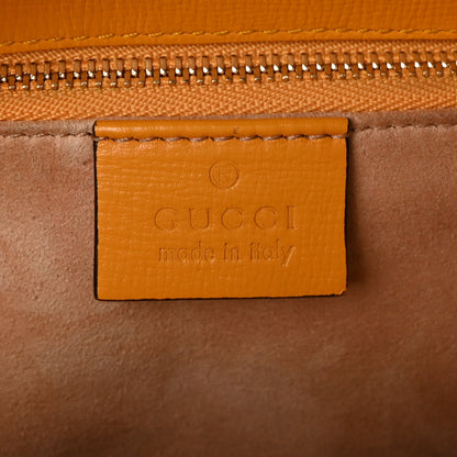 Gucci Textured Calfskin Horsebit 1955 Shoulder Bag  Yellow 5 of 8