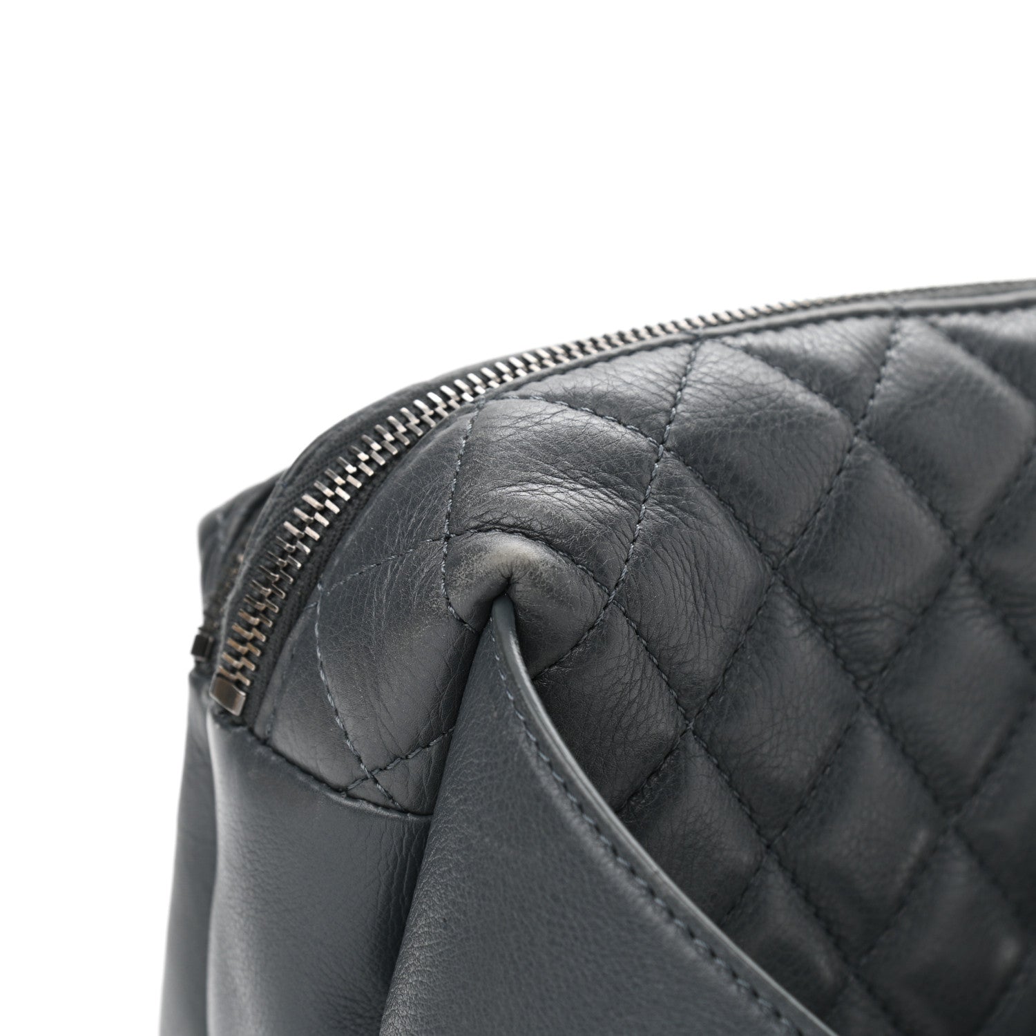 Chanel Calfskin Quilted Waist Bag Dark Grey 11 of 15