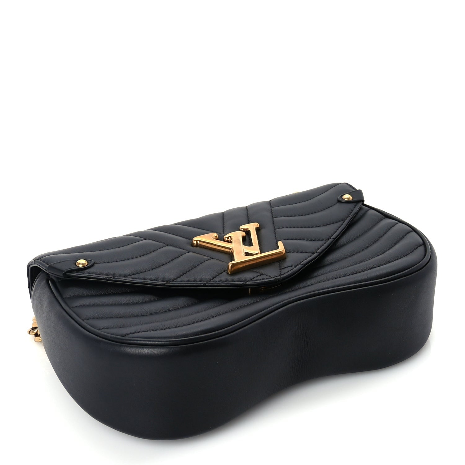 Louis Vuitton Calfskin New Wave Chain PM Black 3 of 9
