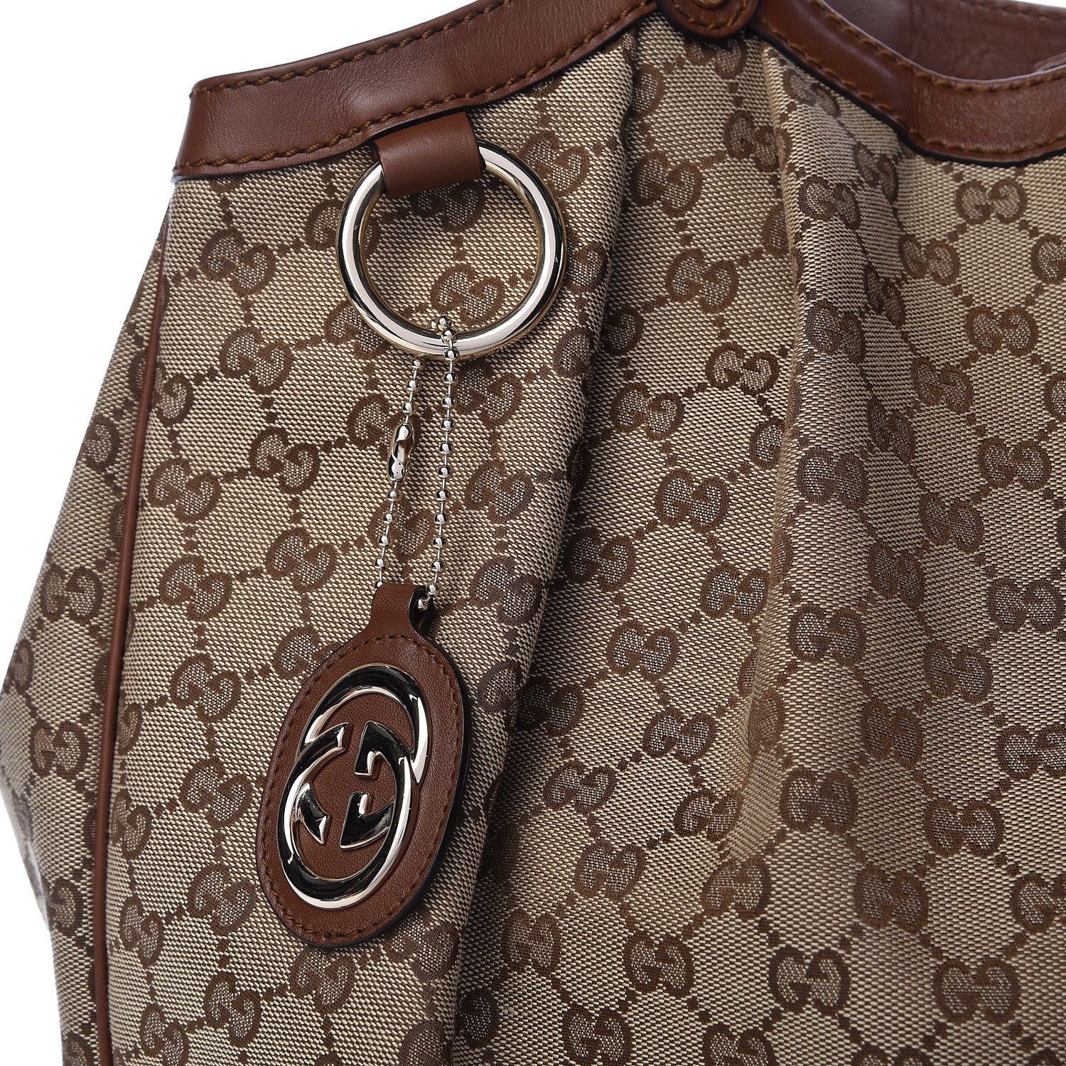 Gucci Monogram Large Sukey Tote Brown 10 of 11