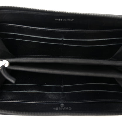 Chanel Caviar Large Timeless CC Zip Around Wallet Black 5 of 13